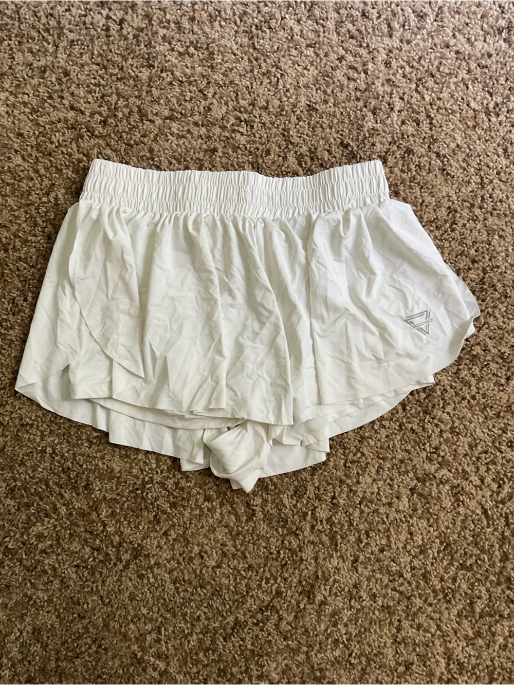 Girls' White Athletic Skort Shorts - Lightweight Active Bottoms